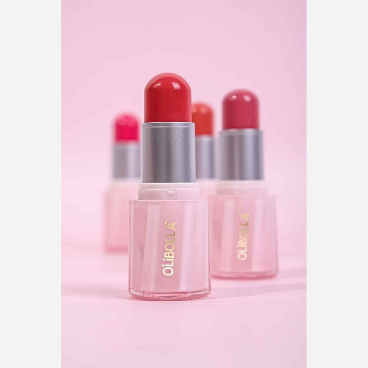 رژگونه استیکی اولیبولا olibolla اصل/بافت کرمی/6 رنگ/ ماندگاری عالی/جلوه طبیعی